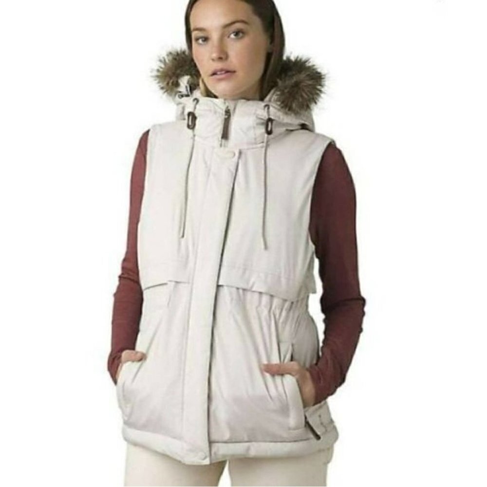 NWT Prana Women's Banajaara Vest in Pebble Gray Heather - Size XS